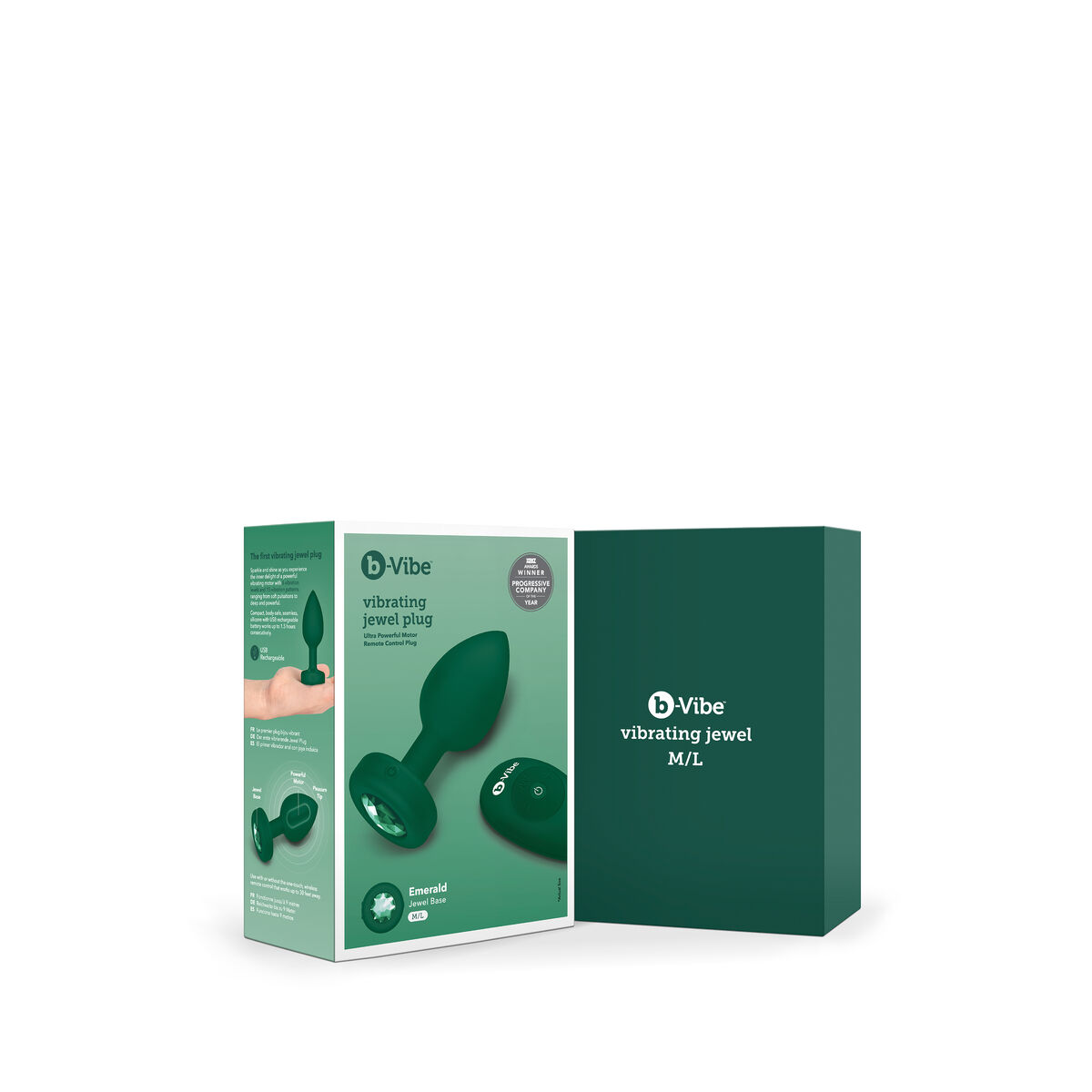 Plug Anal B-Vibe Vibrating Jewel grün M/L